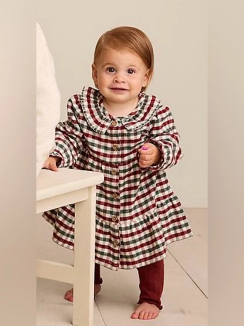 NWT - Toddler Girl Little Co. by Lauren Conrad Flutter Collar Dress - Picture 2 of 3